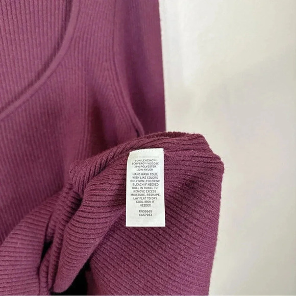 Halogen Womens Size 1X Ribbed Heart Neck Soft Long Sleeve Sweater - Picture 12 of 15